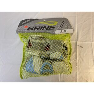 NEW OLD STOCK Brine King 9 Lacrosse Arm Guards Large Tar Heels Blue / White UNC